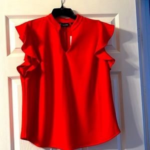 NY&CO ruffled sleeve shirt